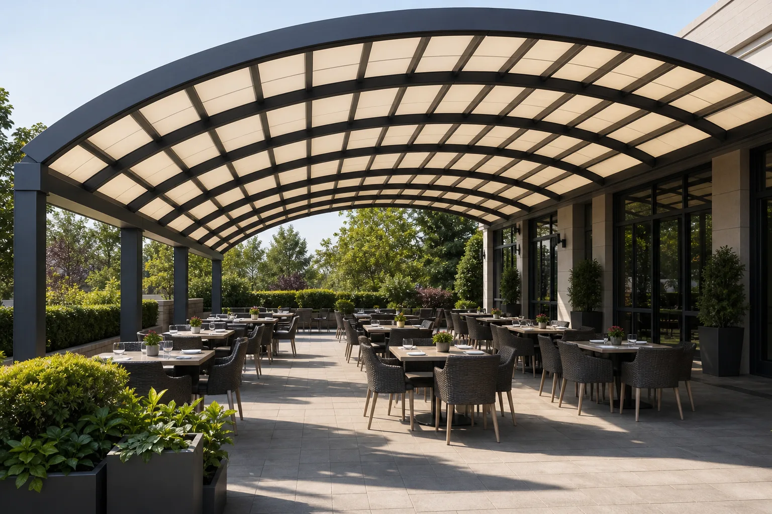 Tenda Futura – otvorena tenda sa bočnog ugla
