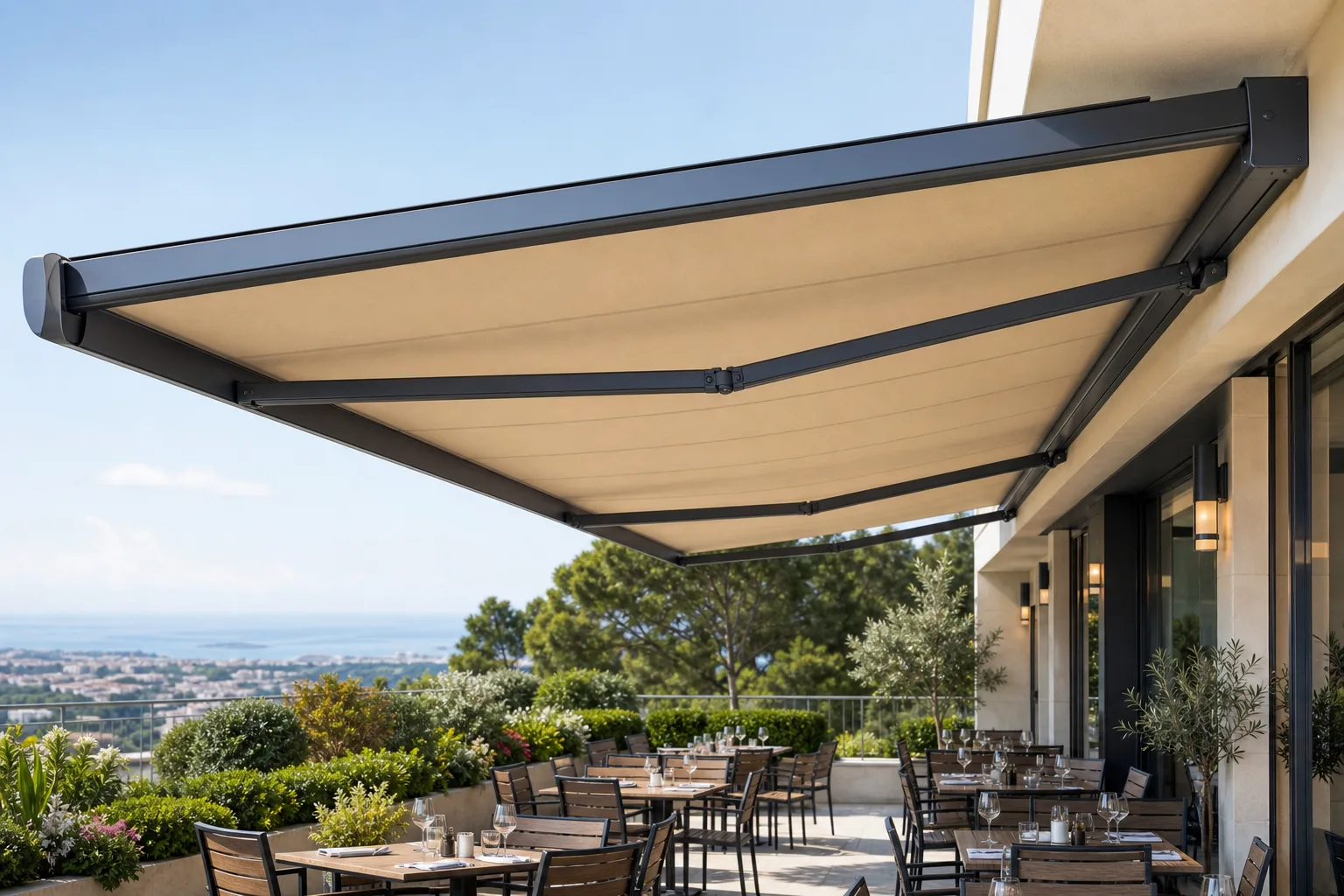 Tenda Sirio – otvorena tenda sa bočnog ugla